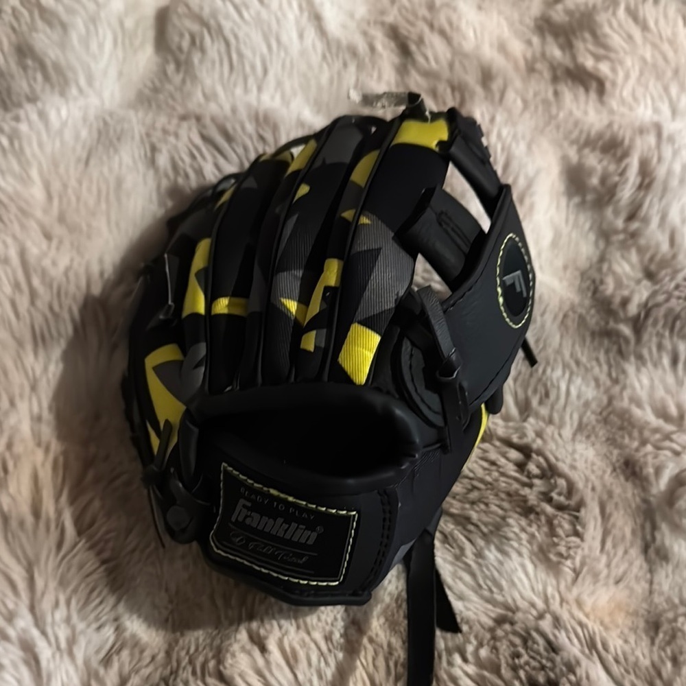 Franklin Black and Yellow Digitek Baseball Glove
